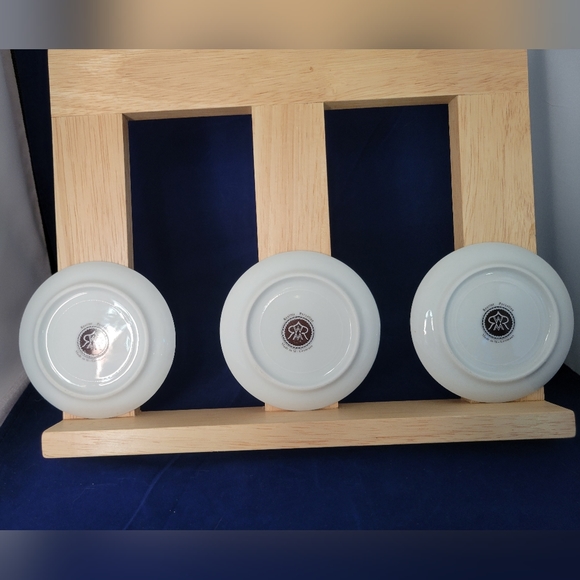 3-Vintage Landscape Reutter Porzellan W-Germany Small Plate Porcelain 3 1/2" - Picture 8 of 14